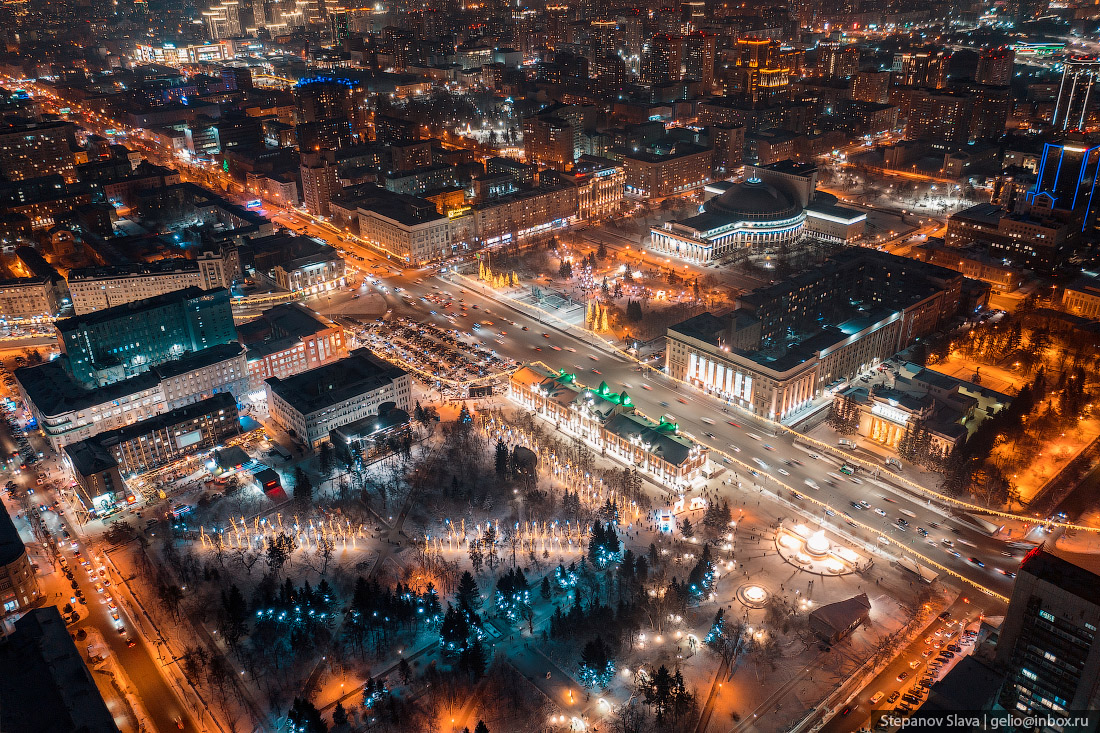 Слава Степанов gelio. Новосибирск с высоты. Новосибирск зимой. Новосибирск ночью.