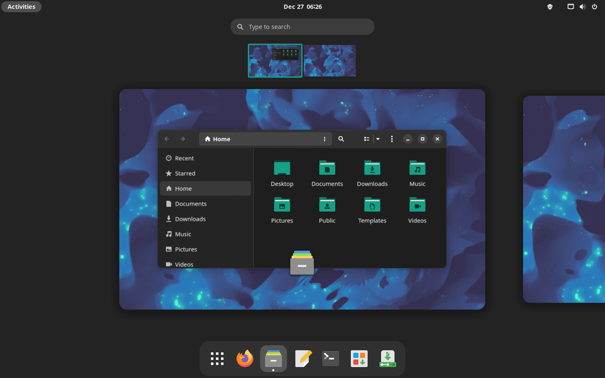 Manjaro 22 Sikaris GNOME