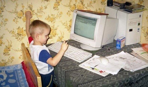 Виталик и его первый компьютер
