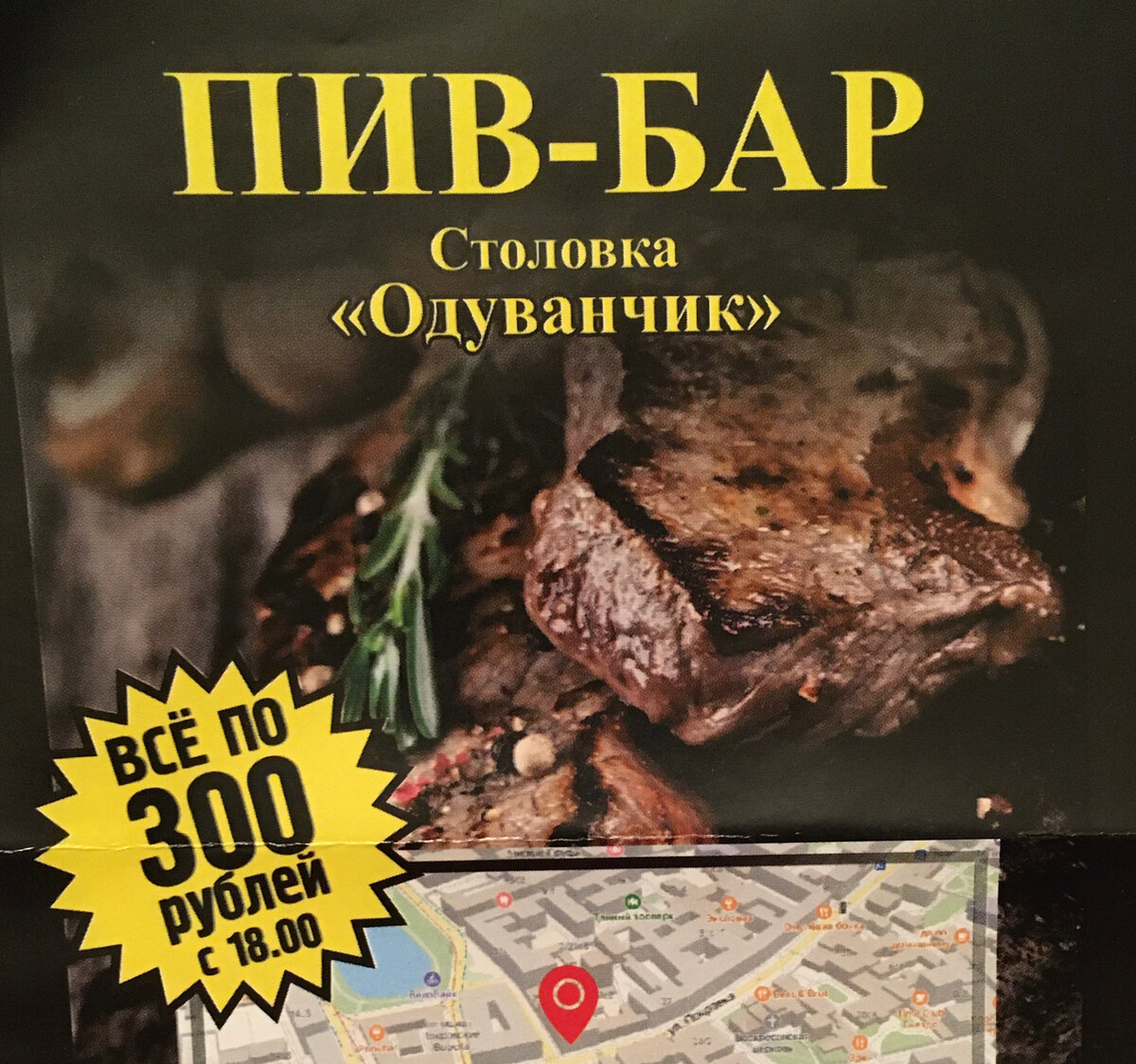 Листовка. Фото автора. 