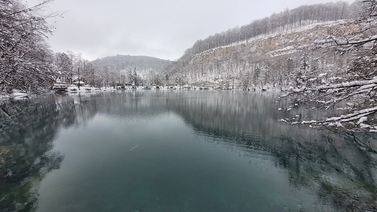 Голубые озёра Кабардино Балкария зимой