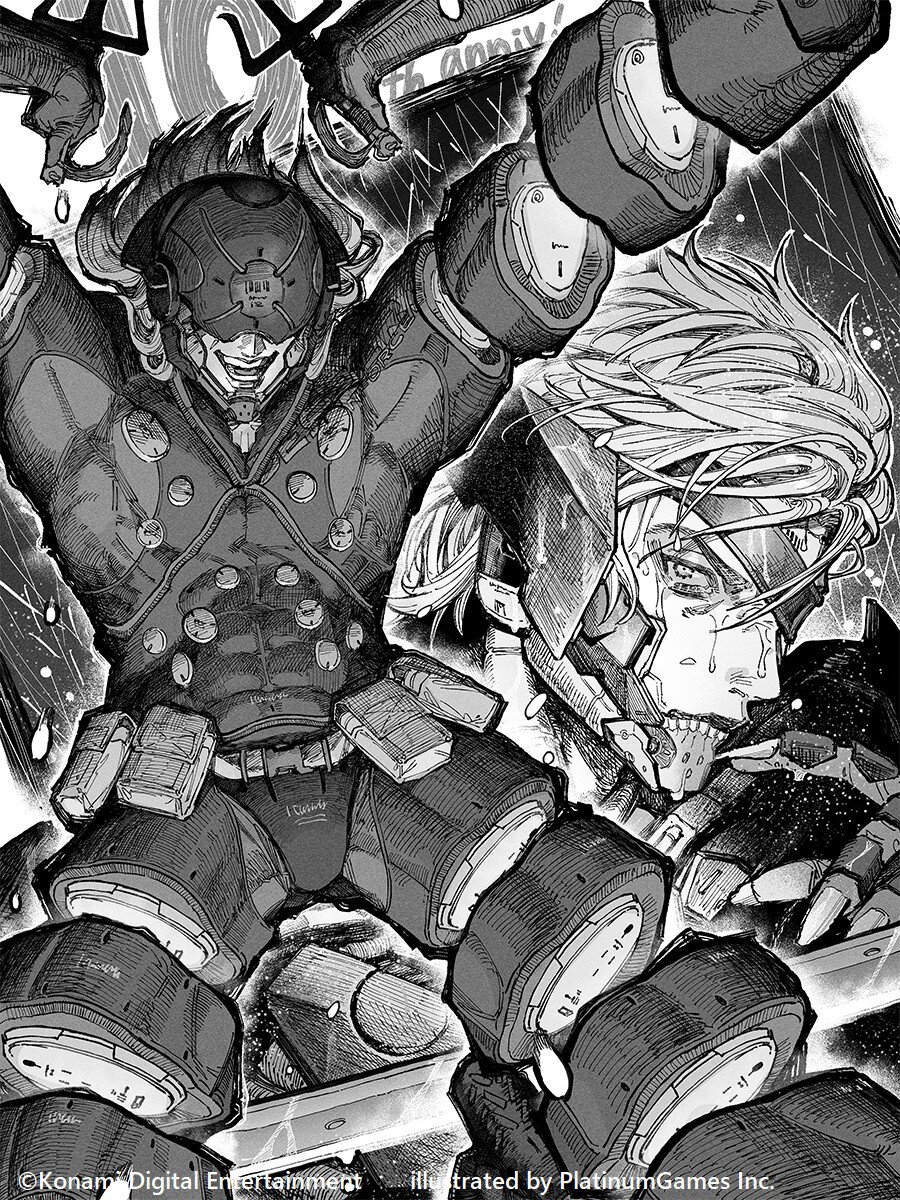    Авторы Metal Gear Rising: Revengeance выпустили праздничные постеры в честь 10-летия игры