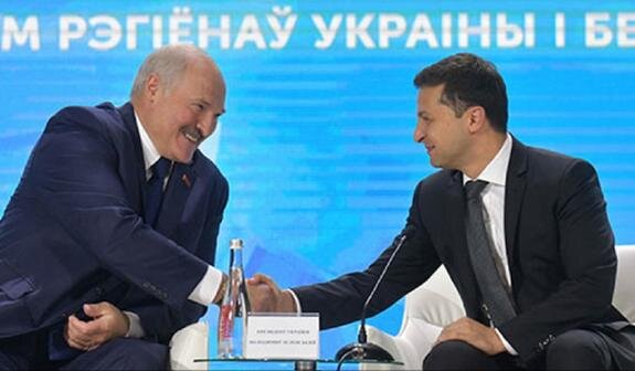    Александр Лукашенко и Владимир Зеленский, октябрь 2019 г. Фото с сайта президента Белоруссии.