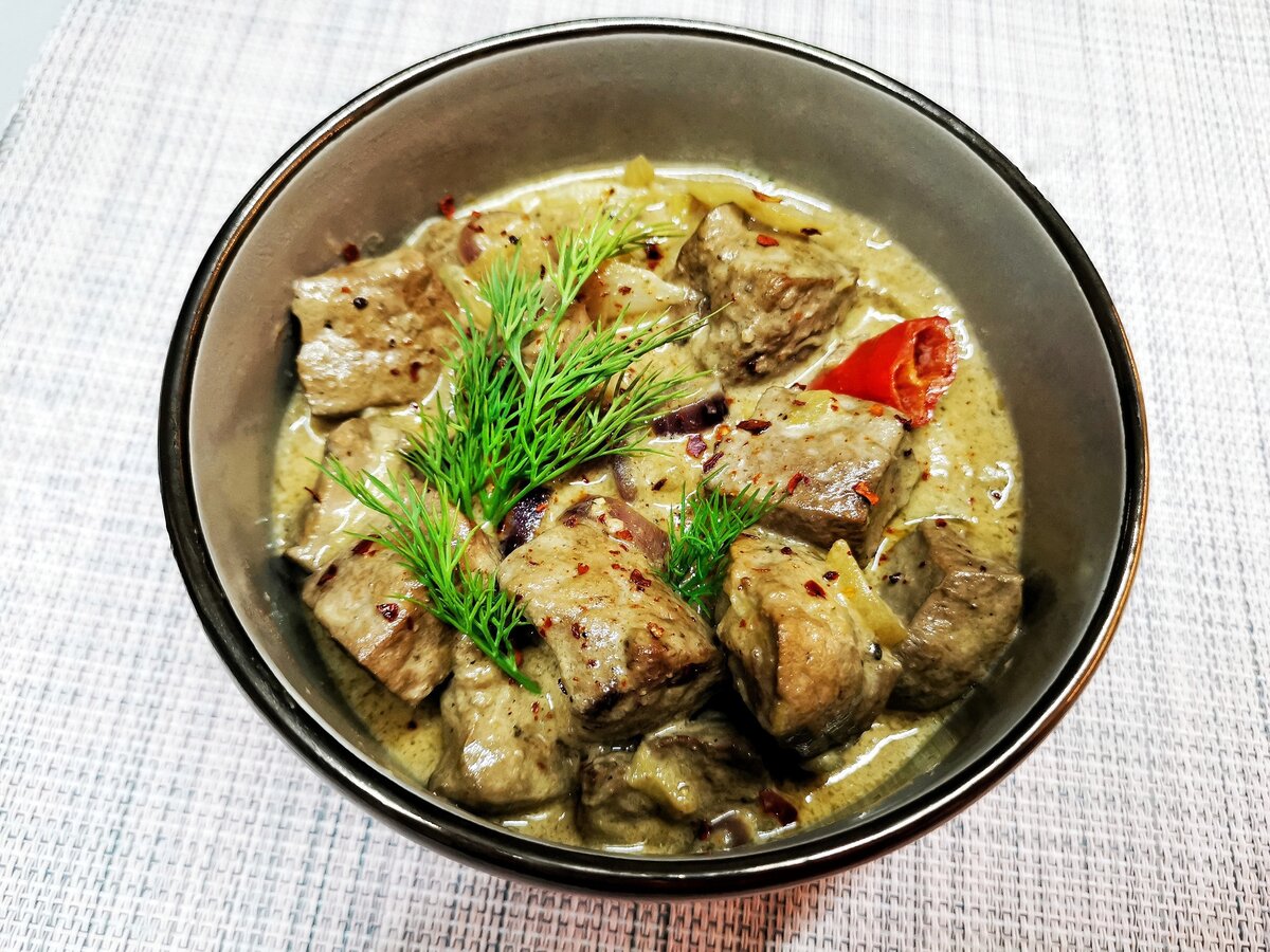    Нежная печень с луком