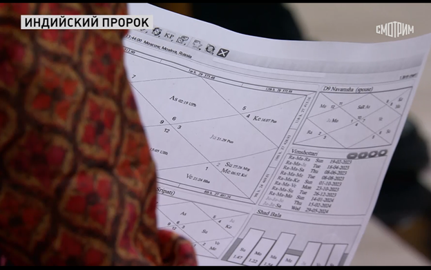 скриншот фрагмента эфира от 03.03.2023 с астрологом Пунит Нахата