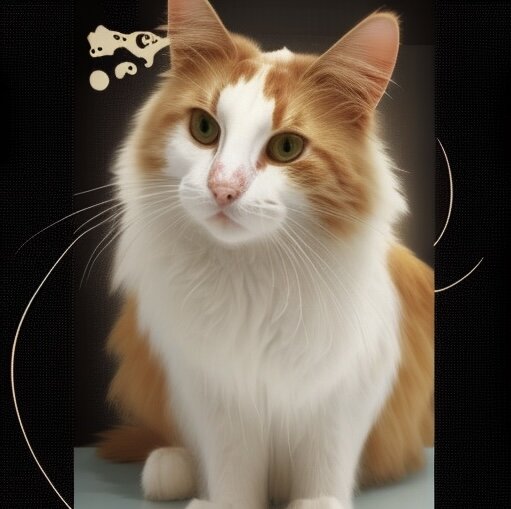 Запрос был сделан на основании фотографии с указанием описания: Помесь турецкого вана с мейн-куном.