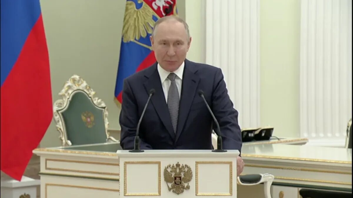 Стоп кадр из видео / Kremlin.ru