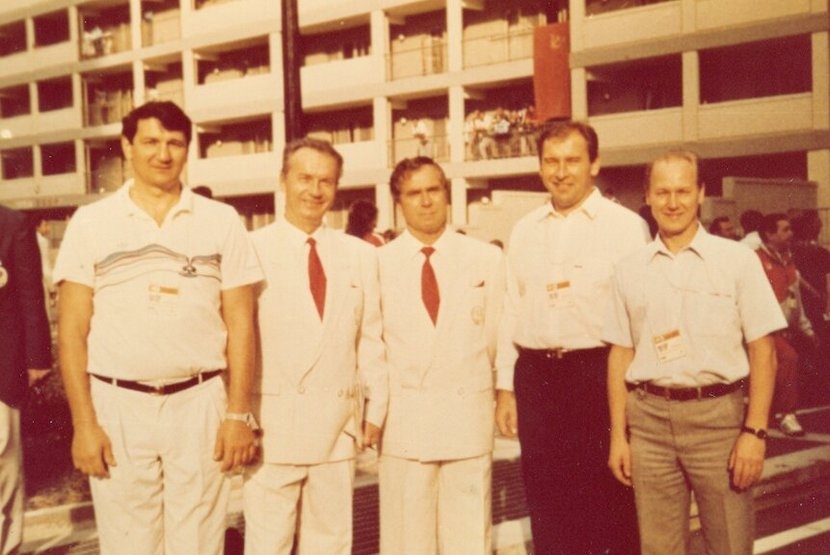 Сеул-1988. Советское тренерское созвездие: Валерий Мельник, Анатолий Евтушенко, Спартак Миронович, Валерий Сидоренко, Антанас Скарбалюс