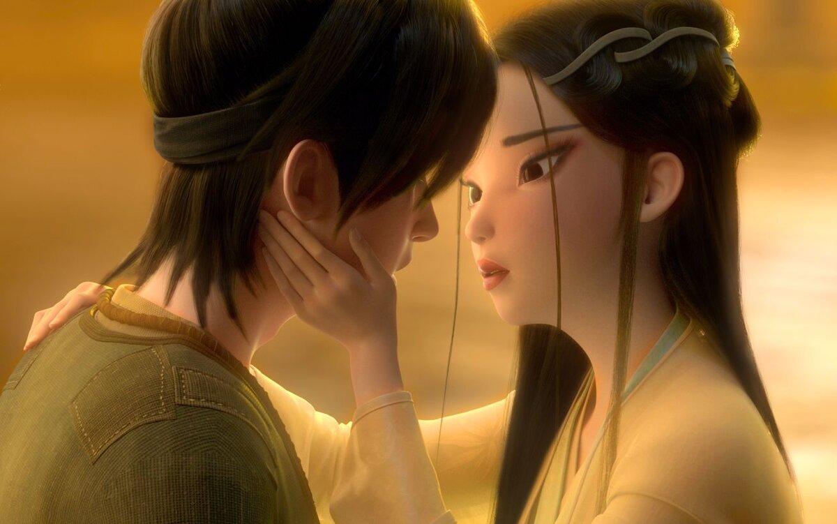 Сяо Бай и Сю Ань занимаются... кхм... ничем они таким не занимаются, уберите детей от экрана