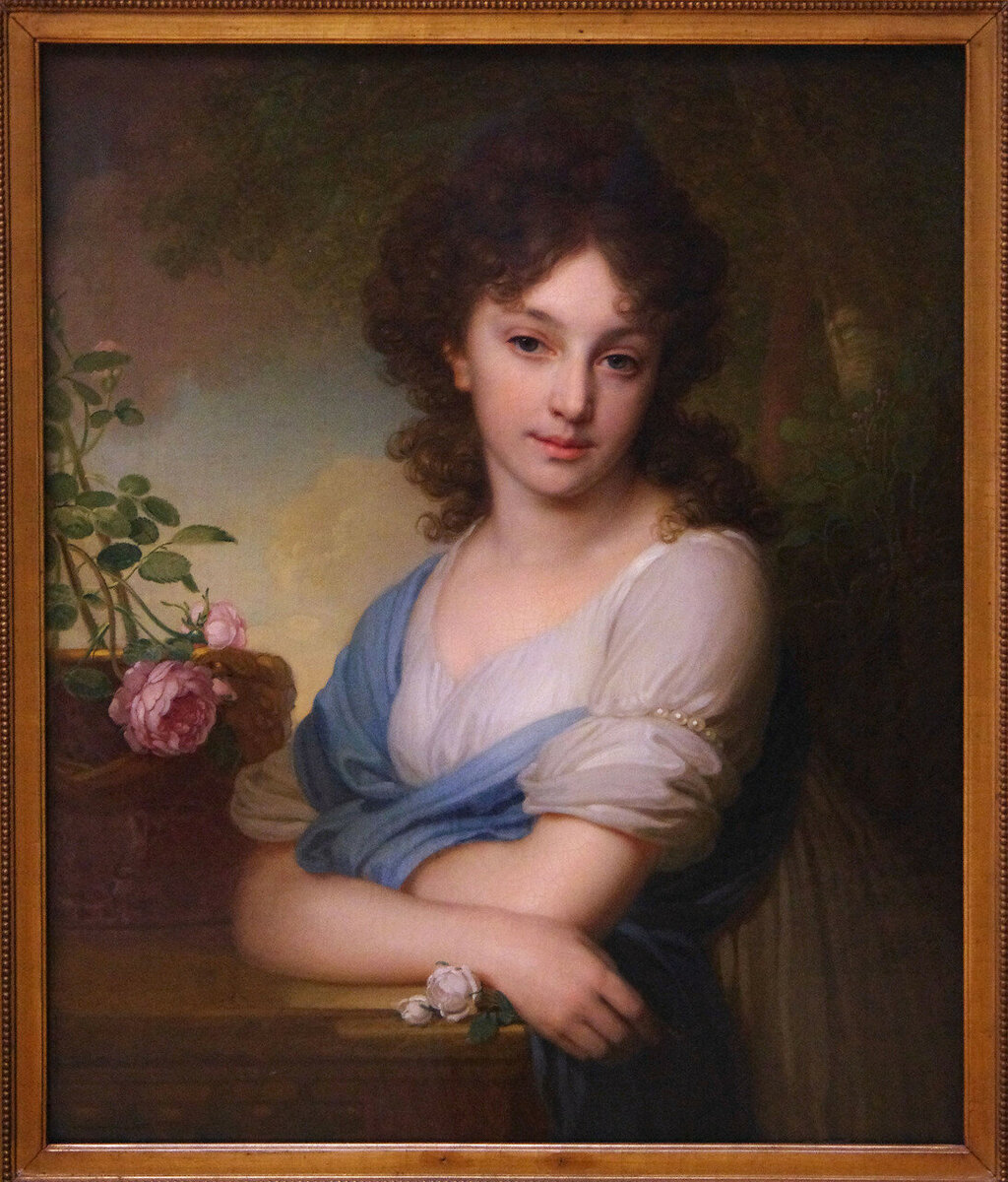 Жена Аркадия Александровича Суворова-Рымникского Елена Нарышкина. Портрет кисти В. Боровиковского.