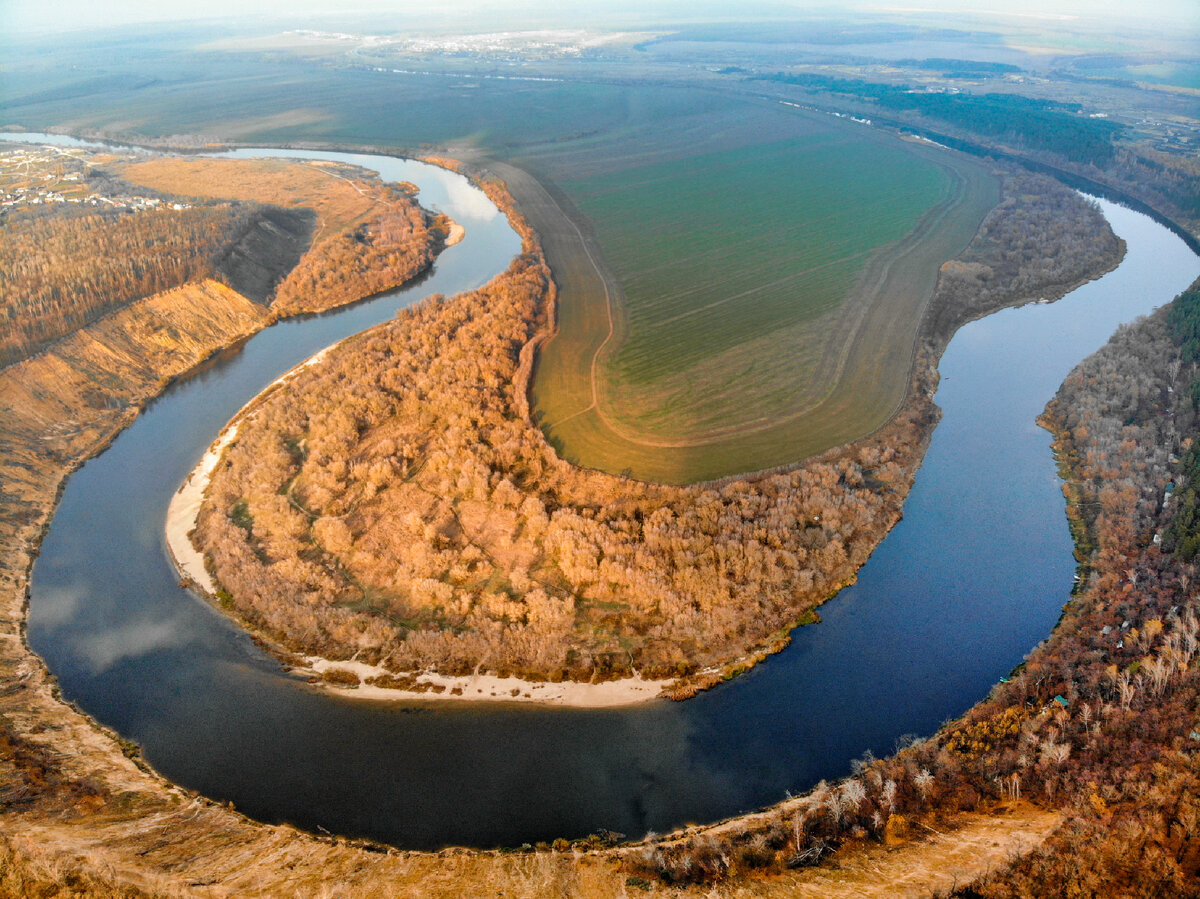 Изгиб реки в виде подковы Россия где это