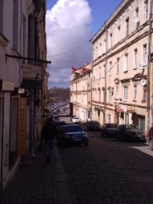                     Улица в городе Выборге.