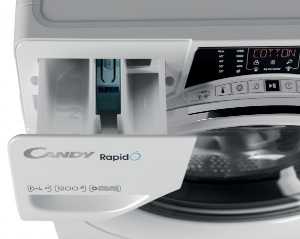 Обзор стиральной машины с сушкой Candy RapidO ROW42646DWMC-07. Сделано в России4