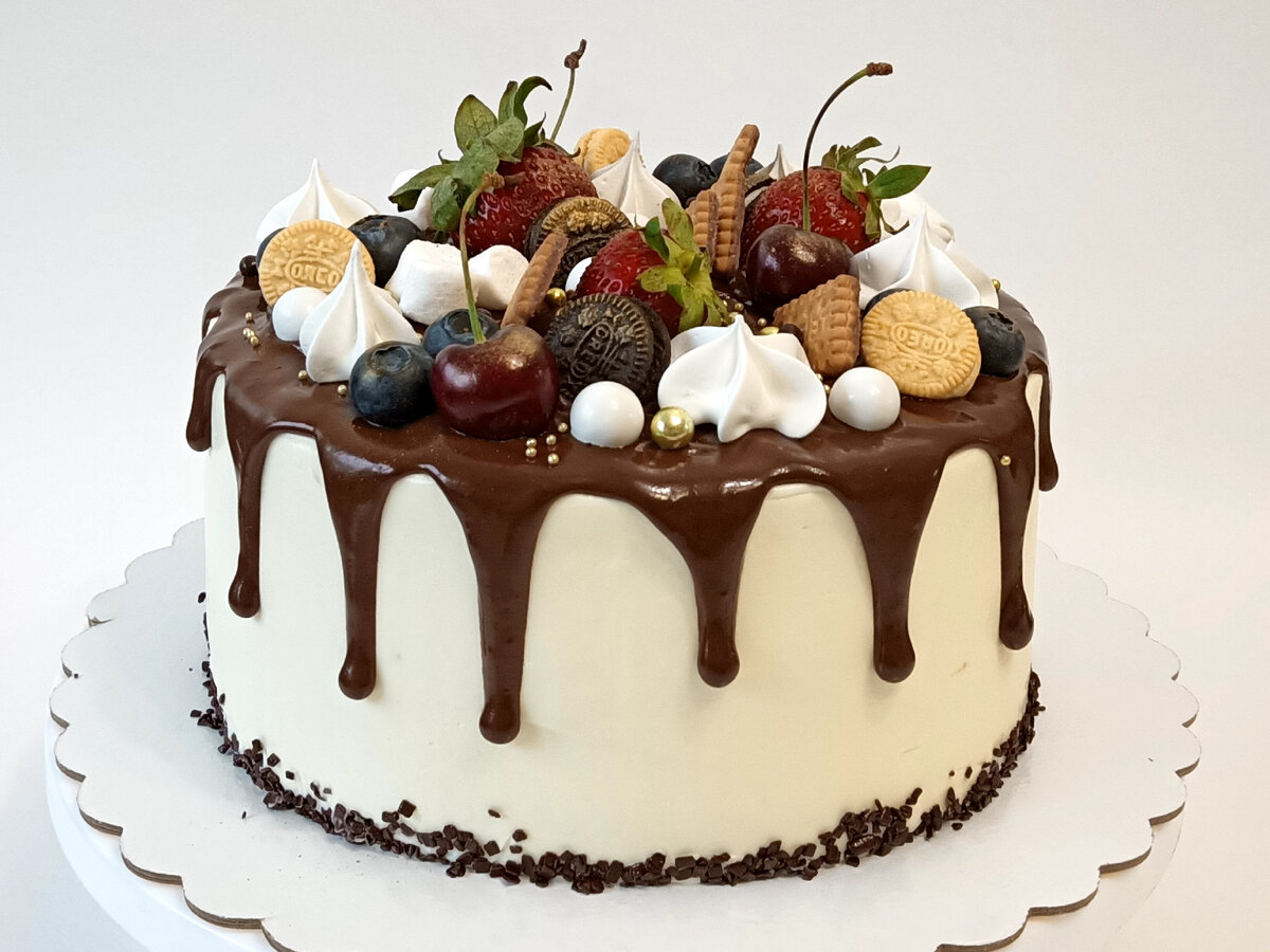 Шоколадный торт со сметанным кремом рецепт – Выпечка и десерты. «Еда»