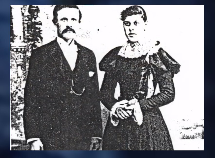 Карл Петтерссон и его вторая жена Джесси Луиза Симпсон. 1923 год.