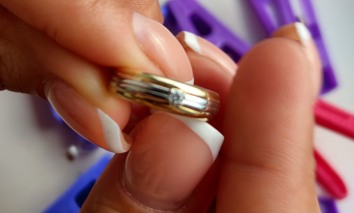 Пример. кольцо с родированем. 