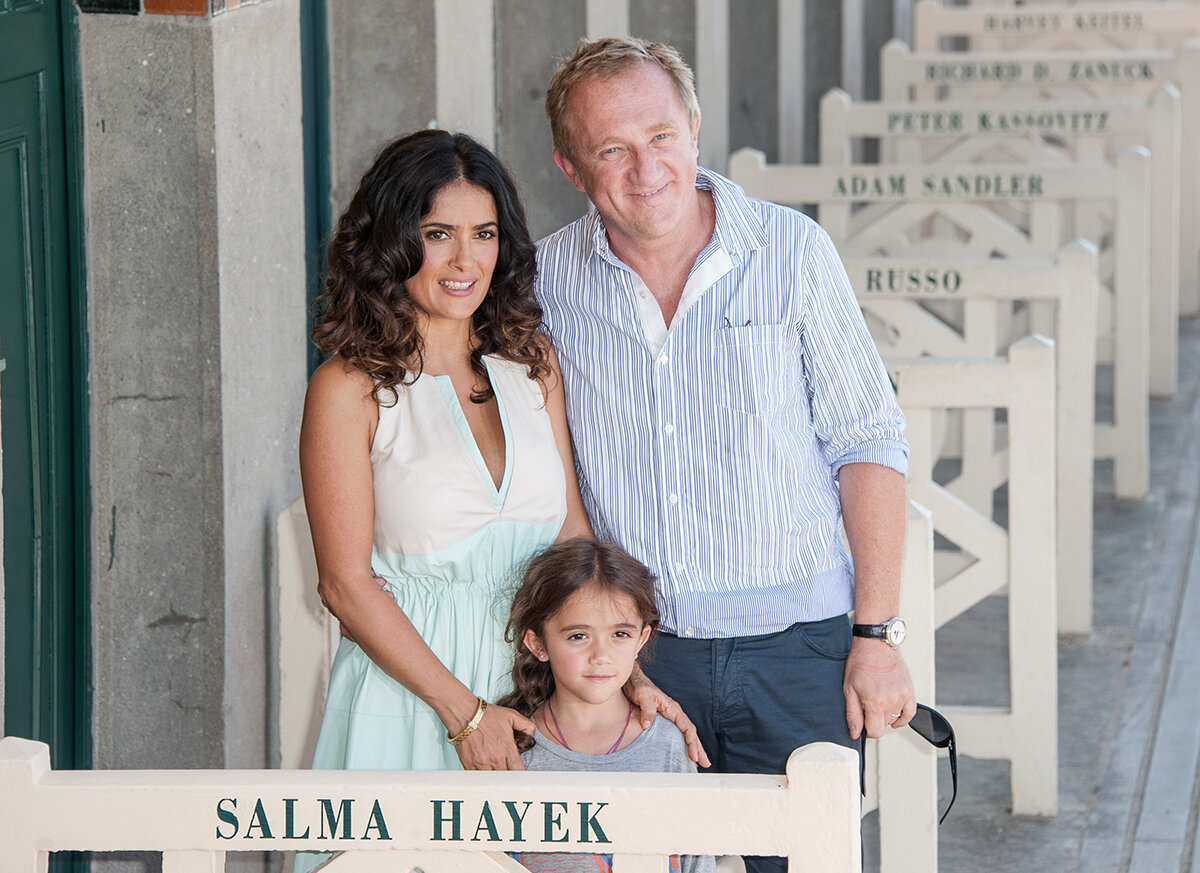 Источник фото: Gettyimages; Сальма Хайек Франсуа-Анри Пино и дочка Валентина