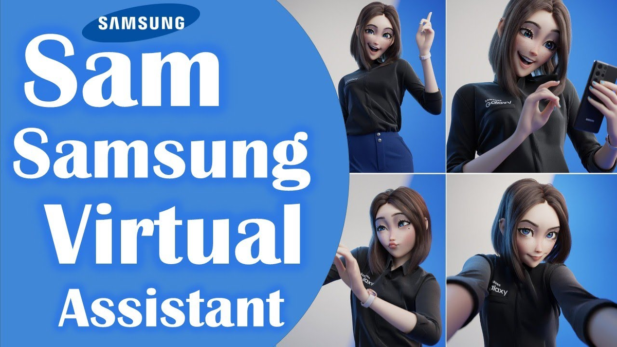 Samsung Galaxy Virtual Assistant Sam, Samsung new Assistant Sam Virtual  3D