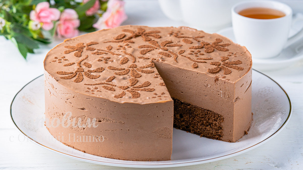 Шоколадный муссовый Торт