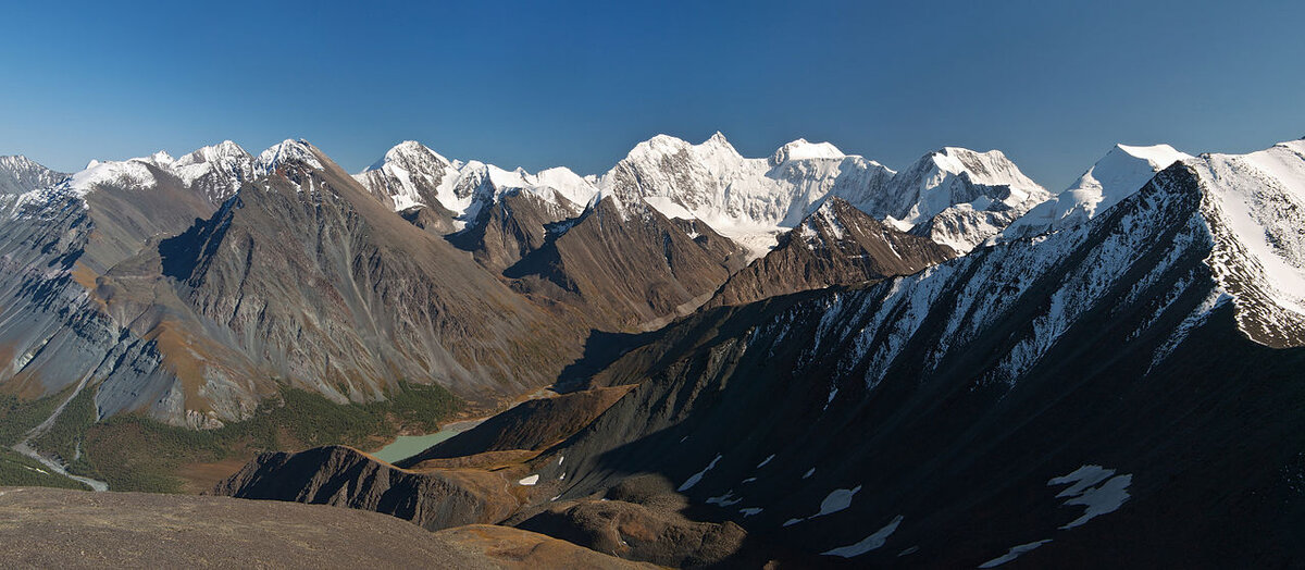  Горный Алтай , вид с перевала Кара-Тюрек на г. Белуху. Фото: wikimedia.org