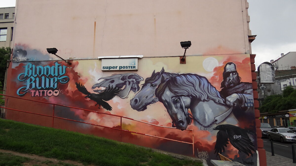 Граффити в Жижкове