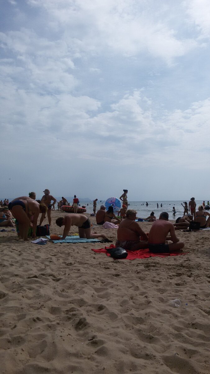 Черное море. Пляж.