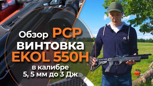 PCP винтовка EKOL 550H в калибре 5, 5 мм до 3 Дж