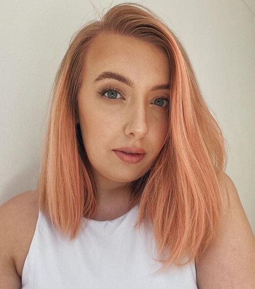 Персиковый цвет волос – это какой и как подобрать модный оттенок?