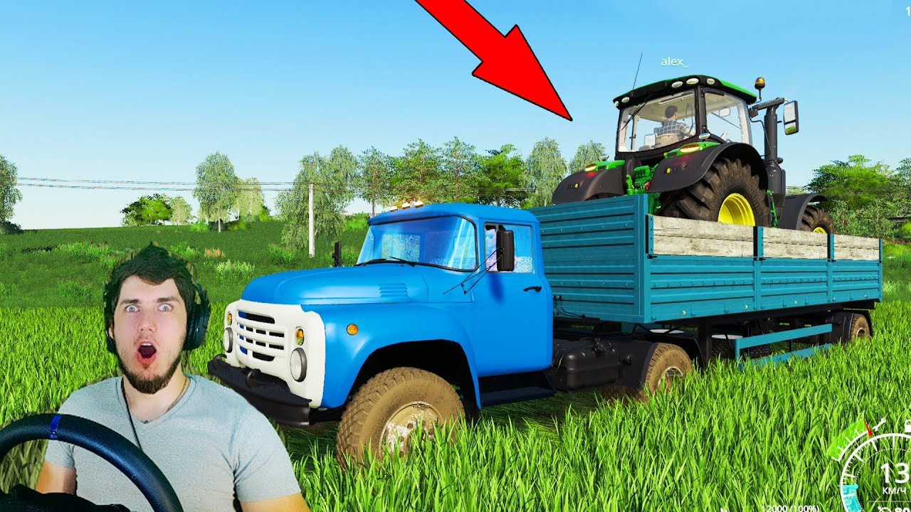 Угнали Трактор Из Деревни - Реальная Жизнь в Farming Simulator 19