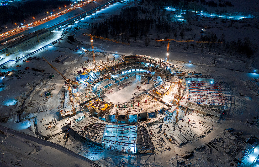 Строительство Новосибирск-Арены