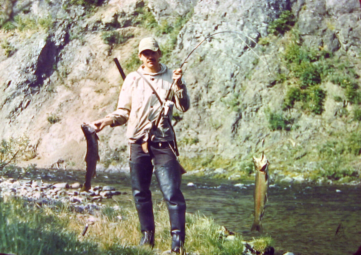 Вот такую рыбу муж ловил на Камчатке