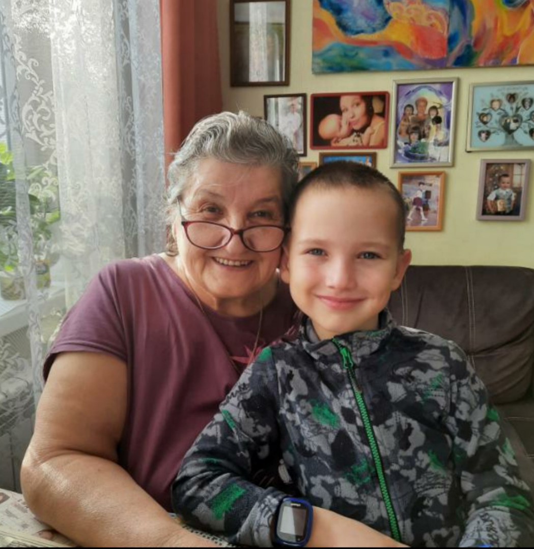 Елизавета Ивановна с внуком