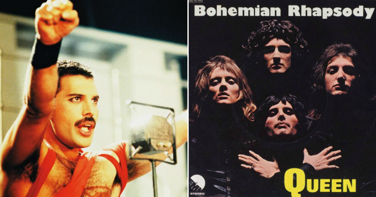 Меркури богемская рапсодия слушать. Квин Фред Богемская рапсодия. Queen Bohemian Rhapsody 1975. Рок группа Квин Богемская рапсодия. Queen Фредди Меркьюри Богемская рапсодия.