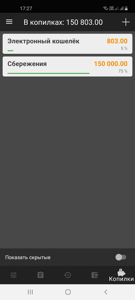 Решила объединить копилки в одну и на время отказаться от покупки машины. 