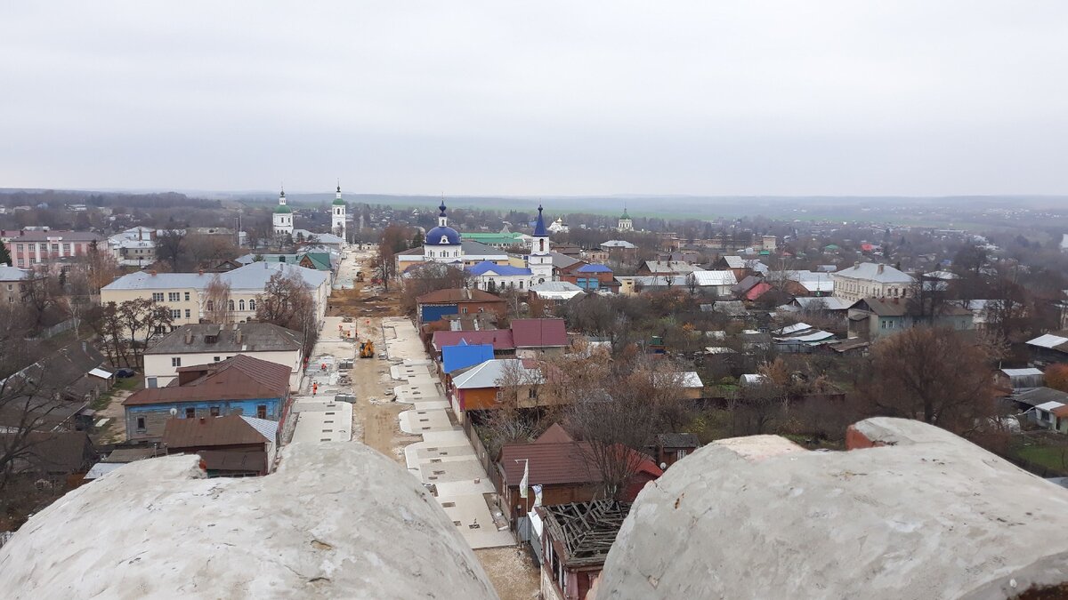 Вид на Зарайск с водонапорной башни Фото автора