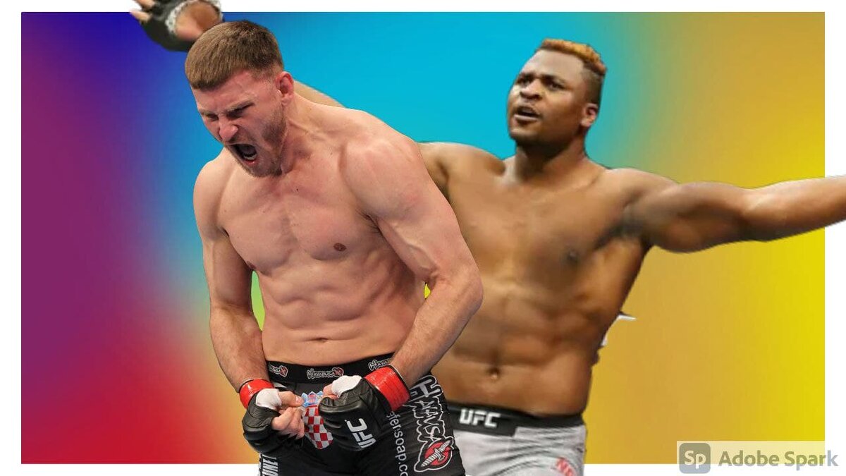 Cлева - Стипе Миочич. Справа- Франсис Нганну.