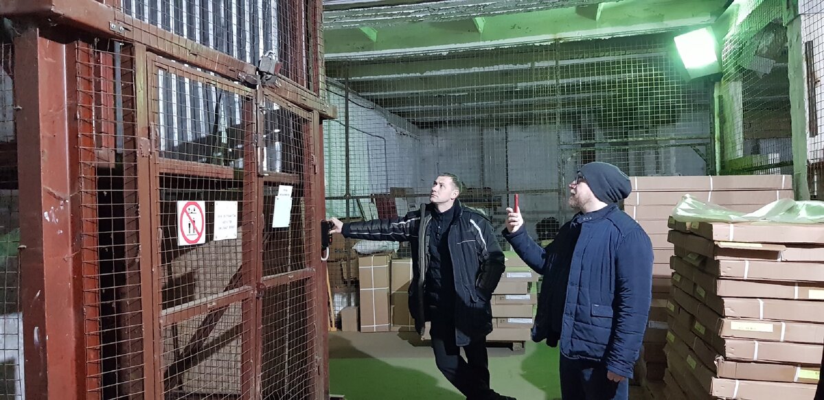 Выход в гемба (наблюдение за работой механизмов на складе)