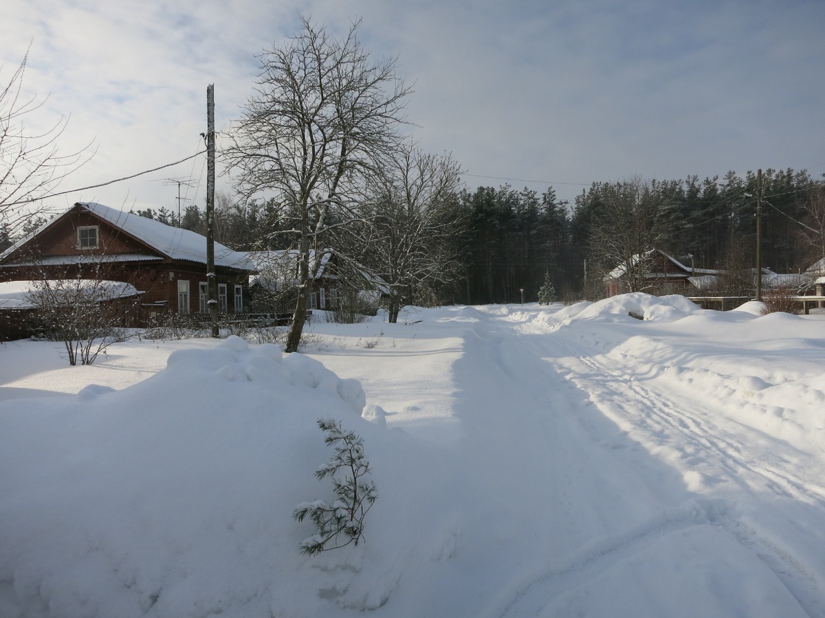 До большака метров 100,но придётся оставлять машину с другой стороны. До единственного асфальта метров 400.