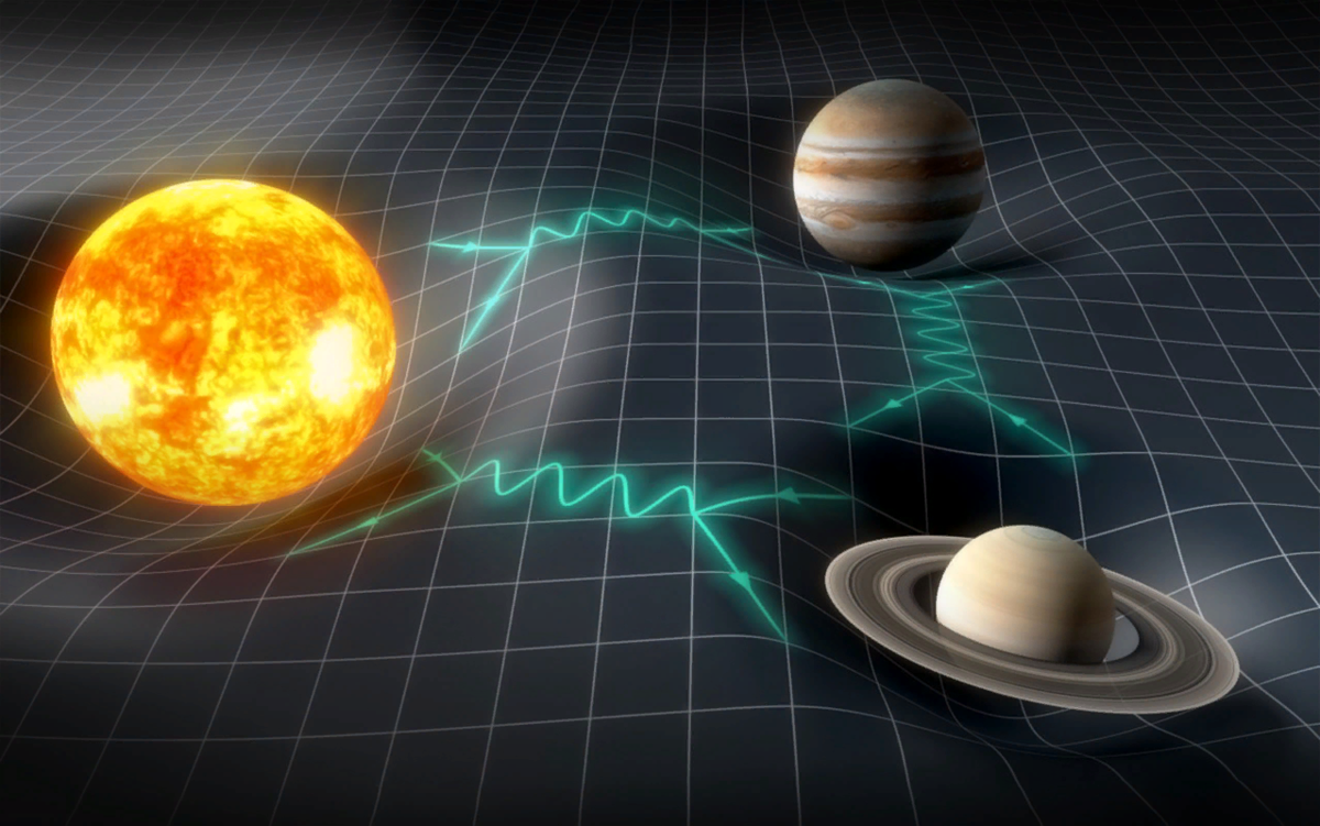 Искривление пространства времени. Гравитационное поле планет. Гравитация солнца. Искривление пространства планетами. Планты 2
