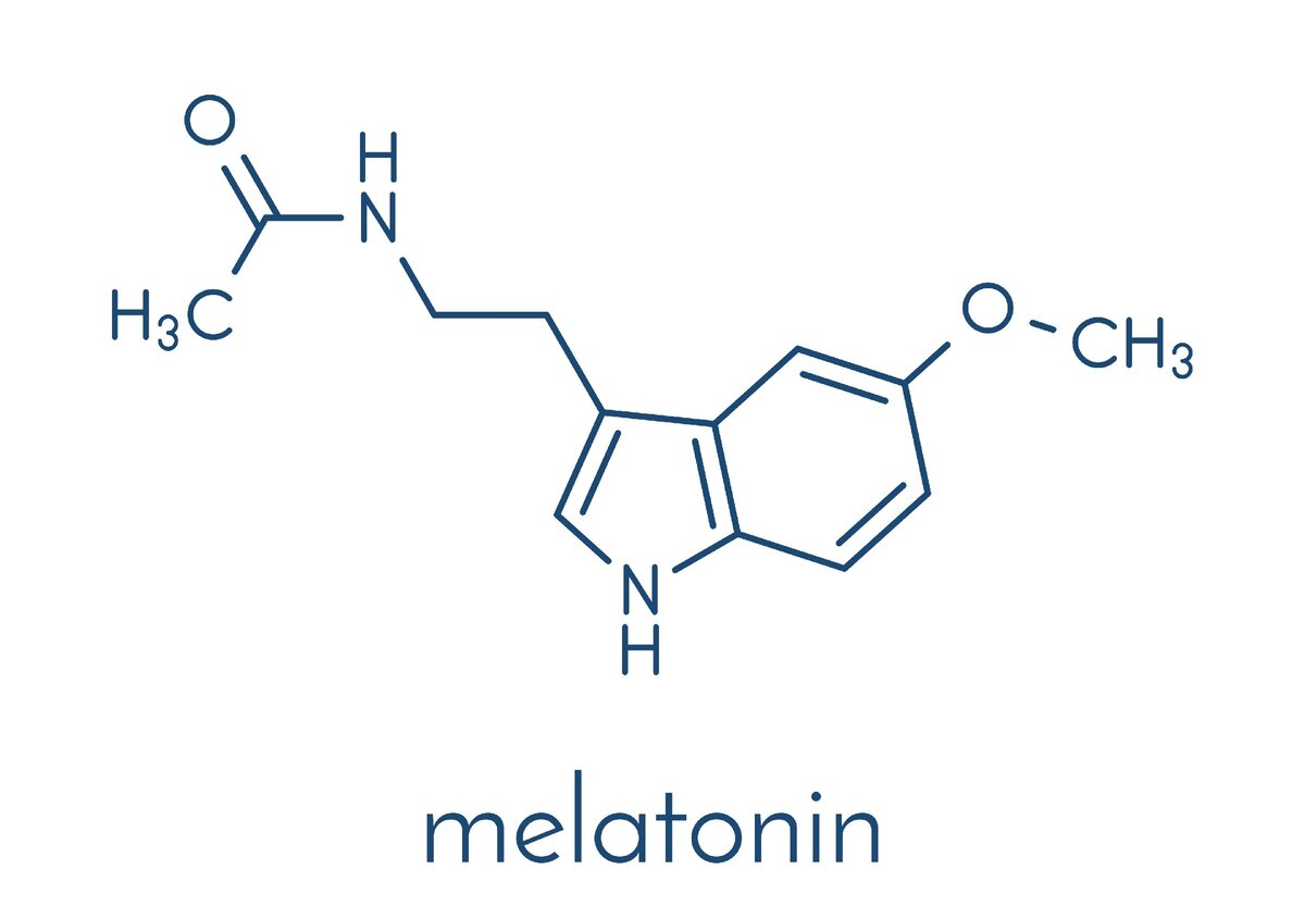 Chemical Structure of Melatonin by Andrew Seal on ewiworks.com