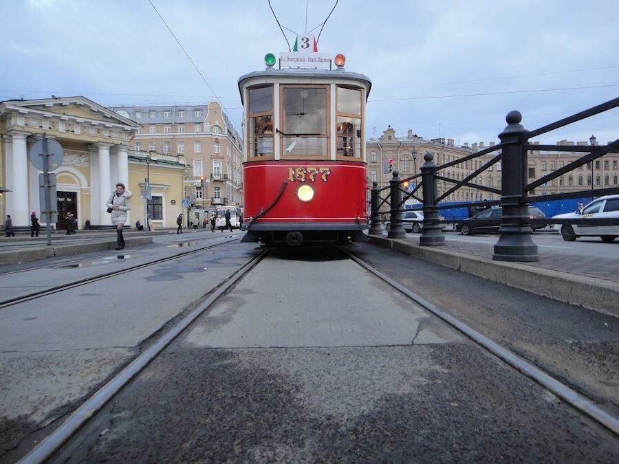 Трамвай типа МС на Садовой улице. Фото из открытых источников