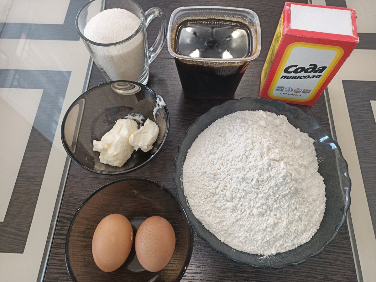 ингредиенты для коржей