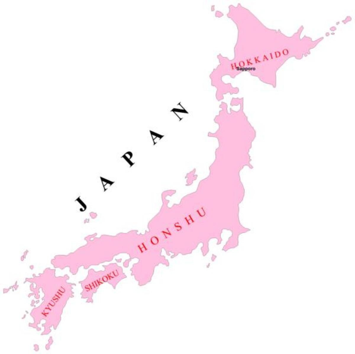 карта мира япония