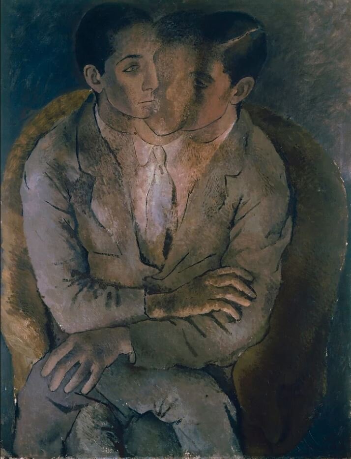 Павел Челищев. "Без названия (Сидящий мужчина)". 1927 
