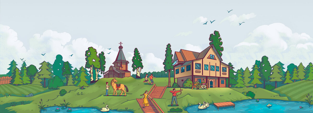 Иллюстрация для сайта, который мы сейчас рисуем