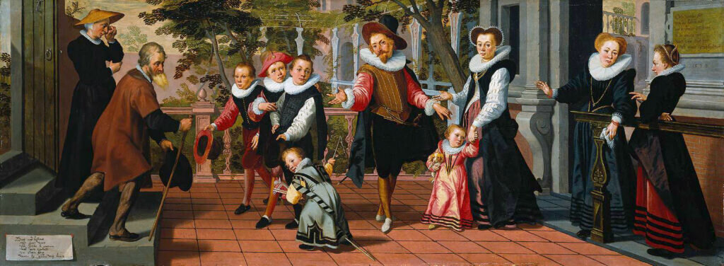 «Бедные родители, богатые дети». Питер Питер, 1599. Рейксмюзеум, Амстердам
