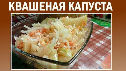 Квашеная капуста рецепт приготовления