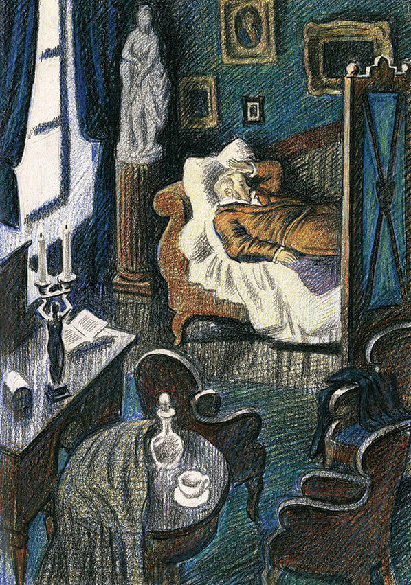                                               Иллюстрация к роману "Обломов"