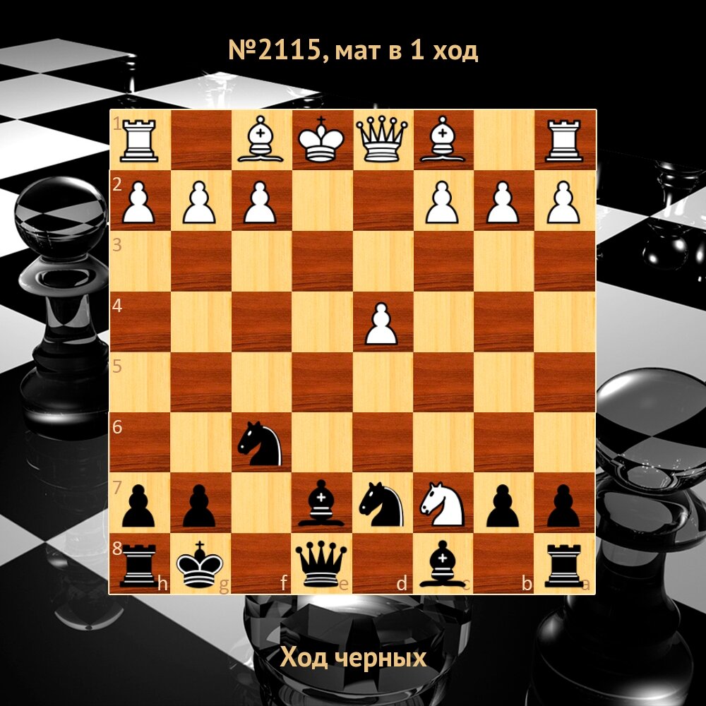 Статичная картинка с расстановкой фигур на доске