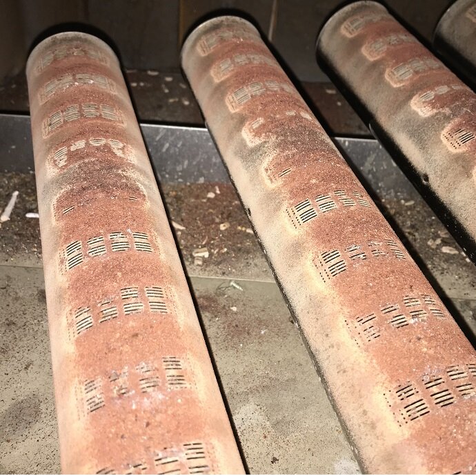 Меняем горелку котла на новую, это старая